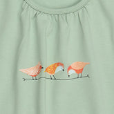Pinky Birds - coton (biologique)